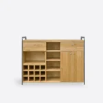 Industrialny barek na alkohol - drewno naturalne