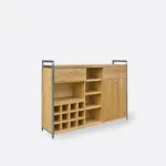 Industrialny barek na alkohol - drewno naturalne