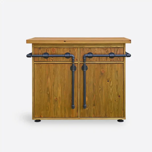 Komoda z drewna sosnowego w stylu industrialnym DENAR