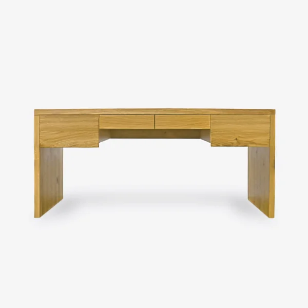 Nowoczesne biurko dębowe z czterema szufladami DAVOS