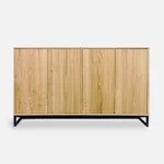 dębowa komoda z metalową podstawą MERIS I (3)