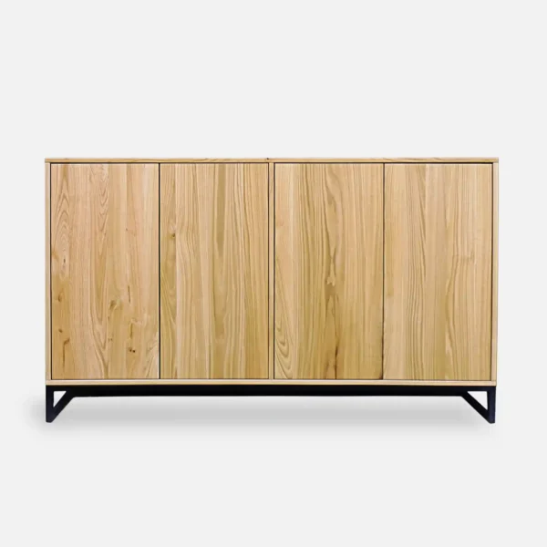 dębowa komoda z metalową podstawą MERIS I (3)