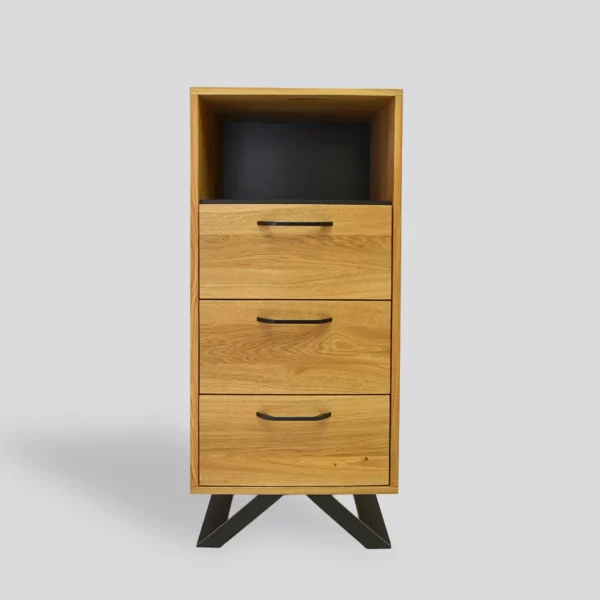 Szafka dębowa komoda z szufladami lite drewno JORGEN