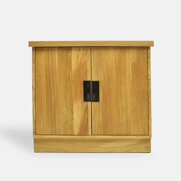 Dębowa komoda z półkami lite drewno WALT II