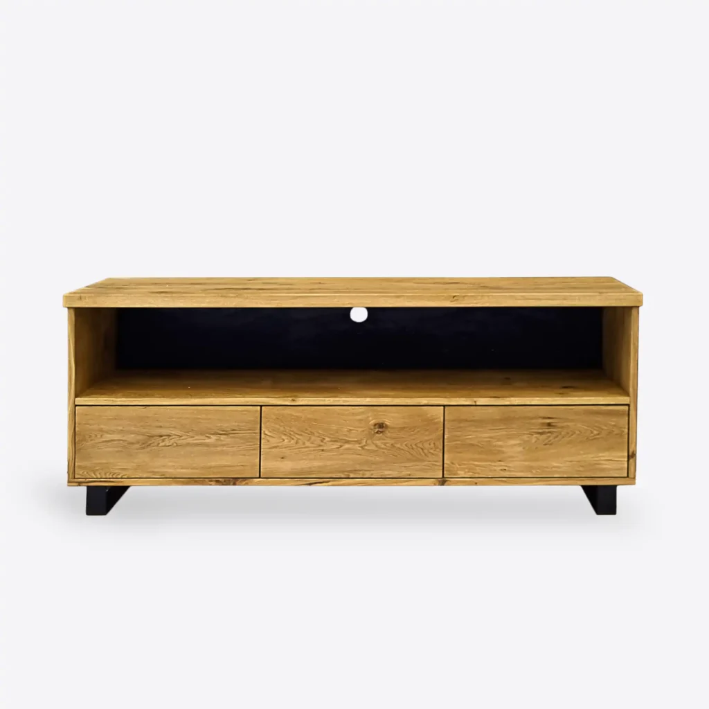 Szafka RTV dębowa z szufladami DELIO I