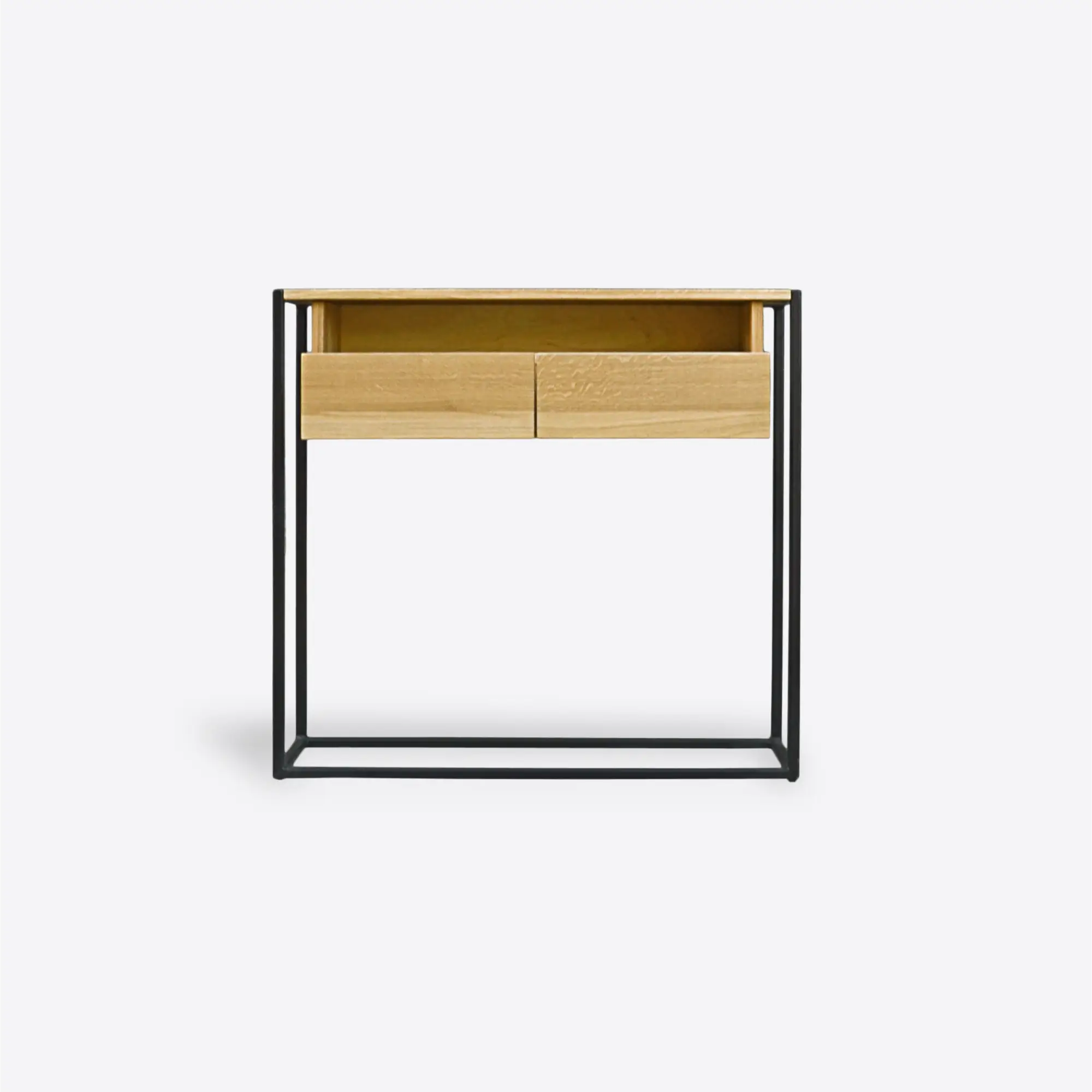 Konsola dębowa loft z szufladami do przedpokoju MERIS