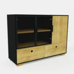 Drewniana komoda do salonu jadalni CARLA