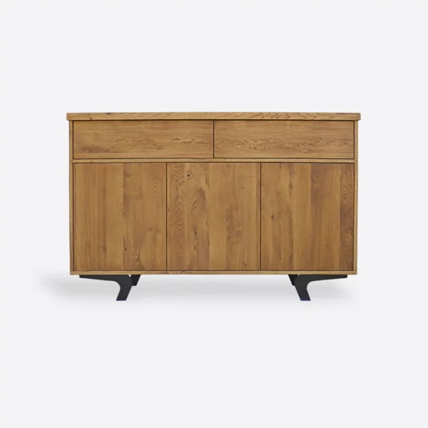 Komoda dębowa industrialna z litego drewna VITA