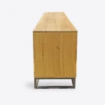 Industrialna komoda z szufladami z drewna dębowego do salonu MERIS