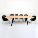 Nowoczesny stół z dębowym blatem z dostawkami na zamówienie do jadalni CORTEZ