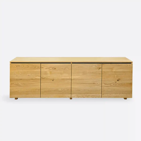 Komoda dębowa z półkami do salonu, sypialni CORA