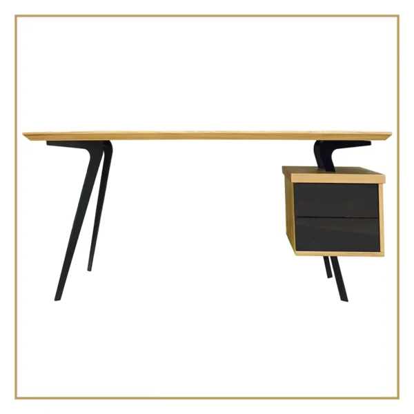 Dębowe biurko w stylu industrialnym