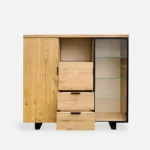 drewniany barek na alkohole na nóżkach DELIO II (7)