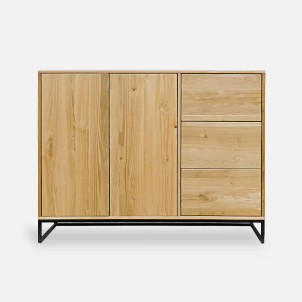 Komoda dębowa w stylu loft MERIS IV (1)