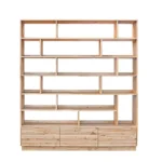 regał dębowy z drewnianą podstawą VITA II (2)