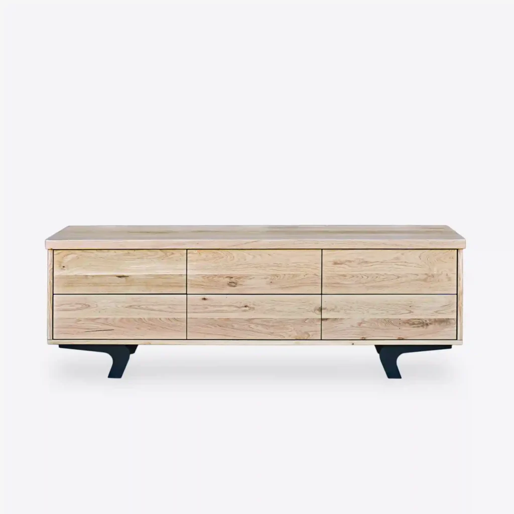 dębowa szafka rtv VITA I 6 szuflad (3)